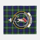 Clan Meldrum Forbes Tartan Kariert Fleecedecke (Vorderseite (Horizontal))