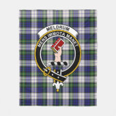 Clan Meldrum Gordon Dress Tartan Kariert Fleecedecke (Vorderseite)