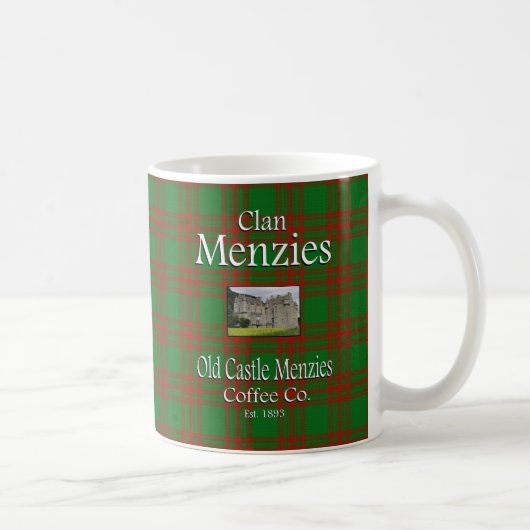 Clan Menzies alter Schloss Menzies Kaffee Co. Kaffeetasse (Rechts)