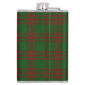Clan Menzies Green Red Tartan Old Scotland Flasche Flachmann (Rückseite)