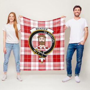 Clan MenZies Red Tartan Kariert Fleecedecke