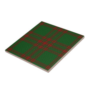 Clan Menzies Scottish Expressions Red Green Tartan Fliese