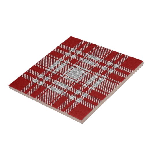 Clan Menzies Scottish Expressions Red White Tartan Fliese (Seite)