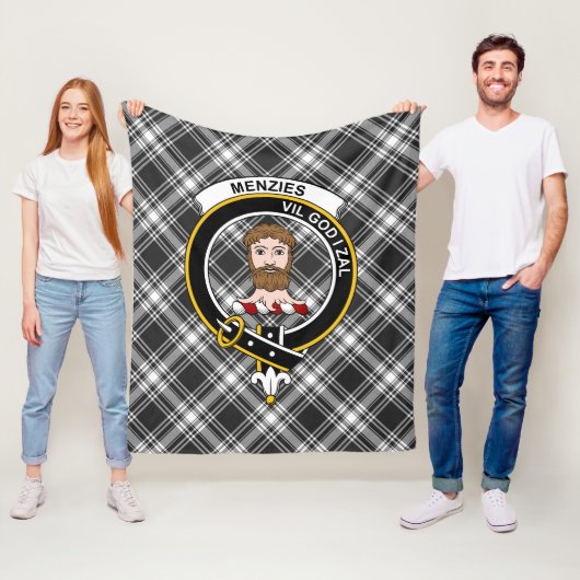 Clan Menzies Tartan Kariert Fleecedecke (Beispiel)