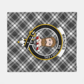 Clan Menzies Tartan Kariert Fleecedecke (Vorderseite (Horizontal))