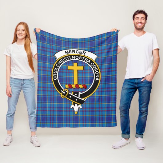 Clan Mercer Tartan Kariert Fleecedecke (Beispiel)