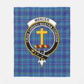 Clan Mercer Tartan Kariert Fleecedecke (Vorderseite)