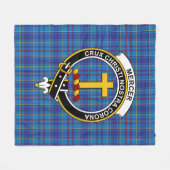 Clan Mercer Tartan Kariert Fleecedecke (Vorderseite (Horizontal))