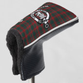Clan Middleton Wappen Abzeichen und Tartan Golf Headcover (3/4 Vorderseite)