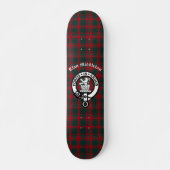 Clan Middleton Wappen Abzeichen und Tartan Skateboard (Vorne)