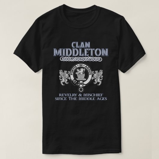 Clan Middleton Wappen Schottischer Klan T-Shirt (Design vorne)