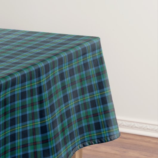 Clan Miller Bright Blue und Green Scottish Tartan Tischdecke (Beispiel)