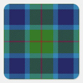 Clan Miller Tartan Quadratischer Aufkleber (Vorderseite)