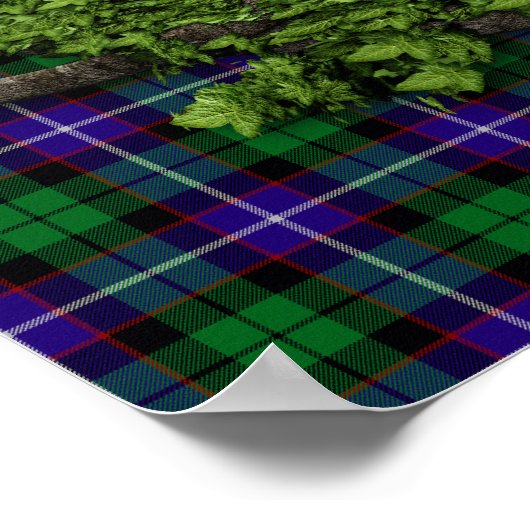 Clan Mitchell Tartan Celtic Trinity Poster (Ecke)