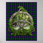 Clan Mitchell Tartan Celtic Trinity Poster (Vorne)