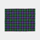 Clan Mitchell Tartan Kariert Fleecedecke (Vorderseite (Horizontal))