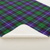 Clan Mitchell Tartan Kariert Sherpadecke (3/4)