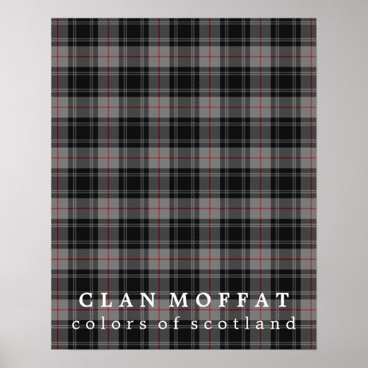 Clan Moffat Colors of Scotland Tartan Poster (Vorne)