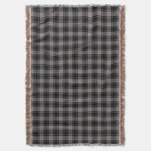 Clan Moffat Tartan Black and Gray Kariert Decke (Vorderseite Vertikal)