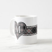 Clan Moffat Tartan Herz Kaffeetasse (Vorderseite Links)