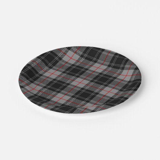 Clan Moffat Tartan Pappteller (Schrägansicht)