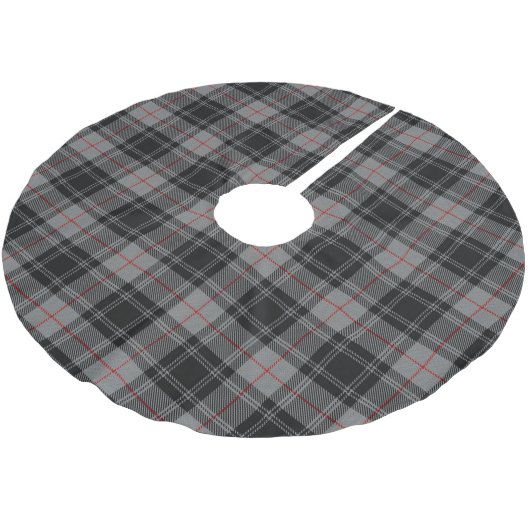 Clan Moffat Tartan Polyester Weihnachtsbaumdecke (Schrägansicht)