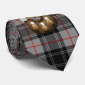Clan Moffat Tartan und Sporran Krawatte (Gerollt)