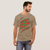 Clan Moncreiffe Tartan Karierte Wirkungen T-Shirt (Vorne ganz)