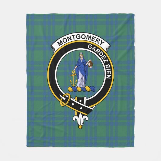 Clan Montgomery Ancient Tartan Kariert Fleecedecke (Vorderseite)