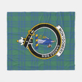 Clan Montgomery Ancient Tartan Kariert Fleecedecke (Vorderseite (Horizontal))