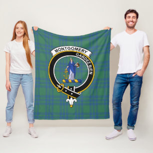 Clan Montgomery Antikes Tartan Plaid Fleecedecke