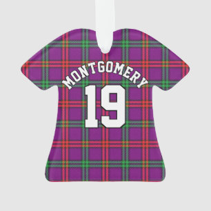 Clan Montgomery Tartan Christmas Jersey Ornament