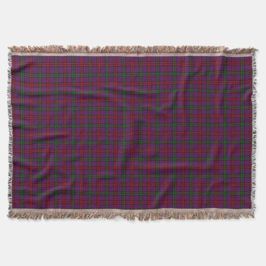 Clan Montgomery Tartan Lila Kariert Decke (Vorderseite)