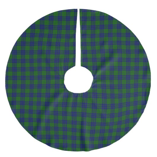 Clan Montgomery Tartan Polyester Weihnachtsbaumdecke (Vorderseite)