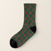 Clan Moran Tartan Green Irish Kariert Socken (Links - Außen)