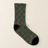 Clan Moran Tartan Green Irish Kariert Socken (Links - Innen)