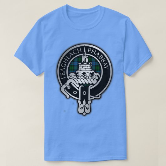 Clan Morrison Crest amp Hunting Tartan T-Shirt (Design vorne)