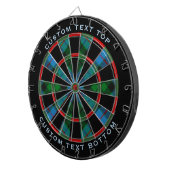 Clan Morrison Hunting Tartan Dart Board Dartscheibe (Vorderseite rechts)