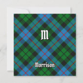 Clan Morrison Hunting Tartan Einladung (Vorderseite)