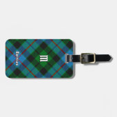 Clan Morrison Hunting Tartan Luggage Tag Gepäckanhänger (Vorderseite horizontal)