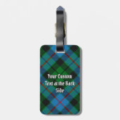Clan Morrison Hunting Tartan Luggage Tag Gepäckanhänger (Rückseite vertikal)
