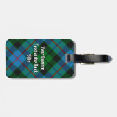 Clan Morrison Hunting Tartan Luggage Tag Gepäckanhänger (Rückseite horizontal)