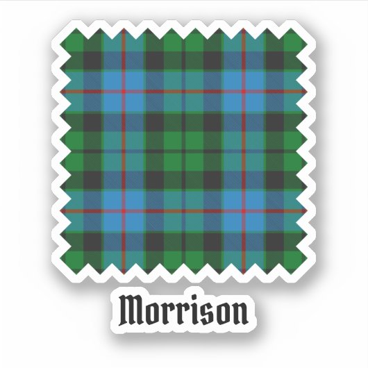 Clan Morrison Hunting Tartan Sticker (Vorderseite)