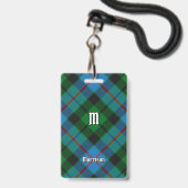 Clan Morrison Jagd Tartan Abzeichen Ausweis (Vorderseite mit Lanyard)