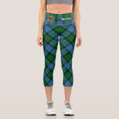 Clan Morrison Jagd Tartan Capri Leggings (Vorderseite)
