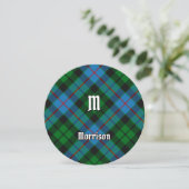 Clan Morrison Jagd Tartan Einladung (Stehend Vorderseite)
