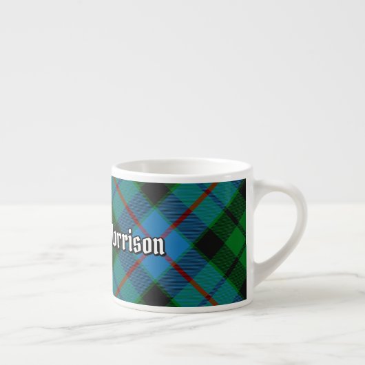 Clan Morrison Jagd Tartan Espresso Cup Espressotasse (Rechts)