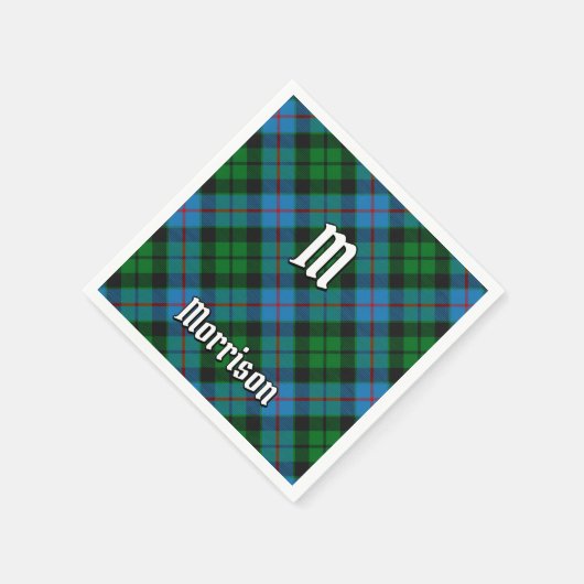 Clan Morrison Jagd Tartan Napkins Serviette (Ecke)