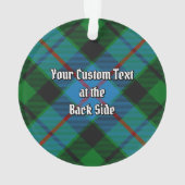 Clan Morrison Jagd Tartan Ornament (Rückseite)