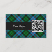 Clan Morrison Junting Tartan Business Card Visitenkarte (Rückseite)
